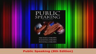 Download  Public Speaking 8th Edition PDF Free