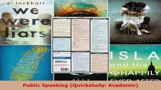 Read  Public Speaking Quickstudy Academic Ebook Free