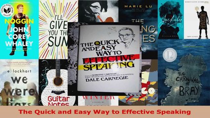 Read  The Quick and Easy Way to Effective Speaking PDF Online