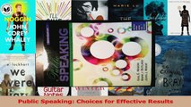 PDF Download  Public Speaking Choices for Effective Results PDF Full Ebook