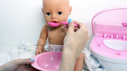 Baby Doll Magic Potty Training Poops & Pees Nenuco Baby Girl Diaper Potty Time Toy Toilet