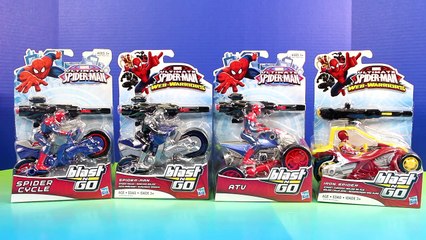 Ultimate Spider-man Web Warriors Blast N Go Spider Cycle ATV Spiderman Crash Into Imaginex