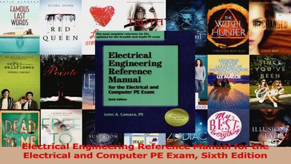 Electrical Engineering Reference Manual for the Electrical and Computer PE Exam Sixth PDF