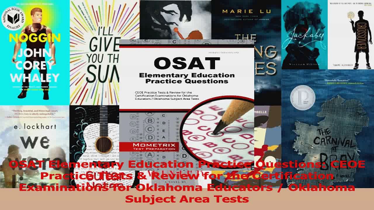 OSAT Elementary Education Practice Questions CEOE Practice Tests  Review for the Download