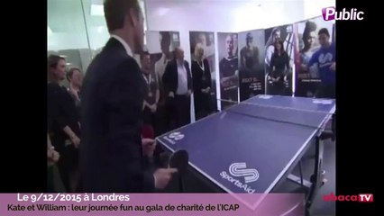 Exclu Vidéo : Kate et William : Ils font du ping-pong, et du basketball pour la bonne cause !