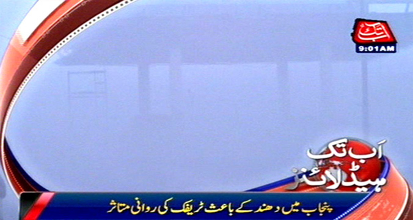 Fog in Punjab, Traffic flow affected