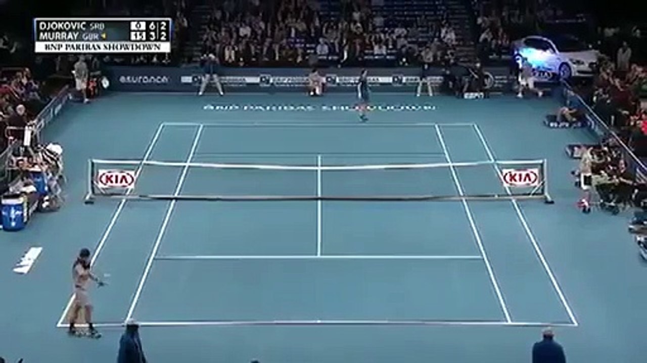 Novak Djokovic vs. Andy Murray 2014 World Tennis Day Full Match_84