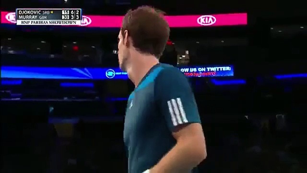 Novak Djokovic vs. Andy Murray 2014 World Tennis Day Full Match_88