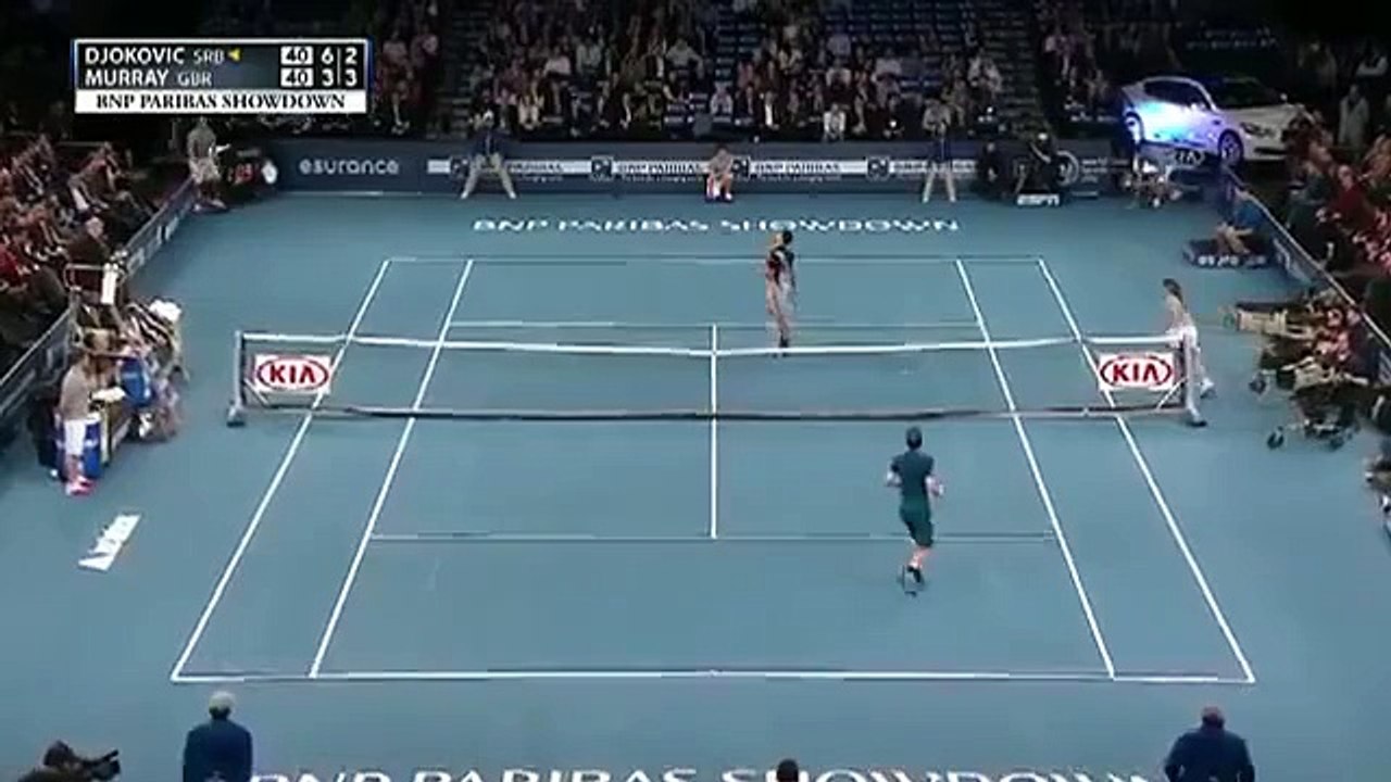 Novak Djokovic vs. Andy Murray 2014 World Tennis Day Full Match_92