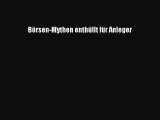 Börsen-Mythen enthüllt für Anleger PDF Herunterladen