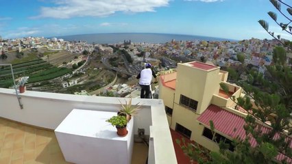 Du parkour en vélo sur les toits de Grande Canarie