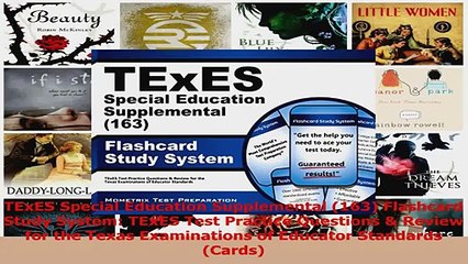 TExES Special Education Supplemental 163 Flashcard Study System TExES Test Practice Download