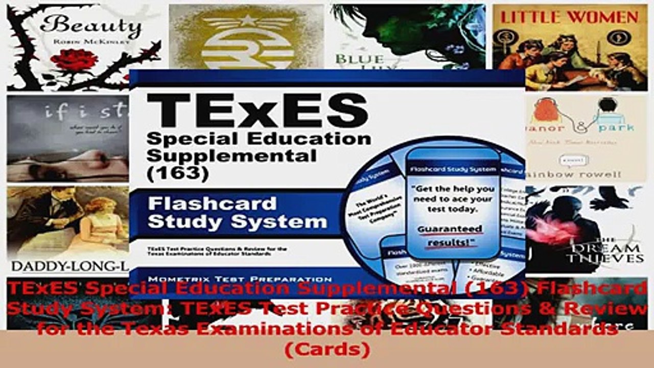 TExES Special Education Supplemental 163 Flashcard Study System TExES Test Practice Download