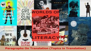 PDF Download  Paragraphs On Translation Topics in Translation Download Online