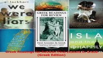 Read  Greek Readings for Review First Lessons in Greek Greek Edition EBooks Online