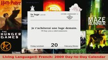 Read  Living Language French 2009 DaytoDay Calendar EBooks Online