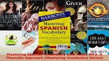 Read  Mastering Spanish Vocabulary with Audio MP3 A Thematic Approach Mastering Vocabulary Ebook Free
