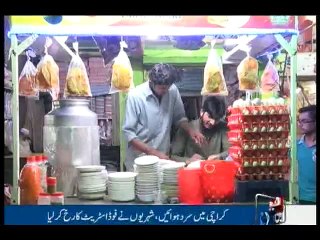 Karachiites enjoy delicious soup in winter season