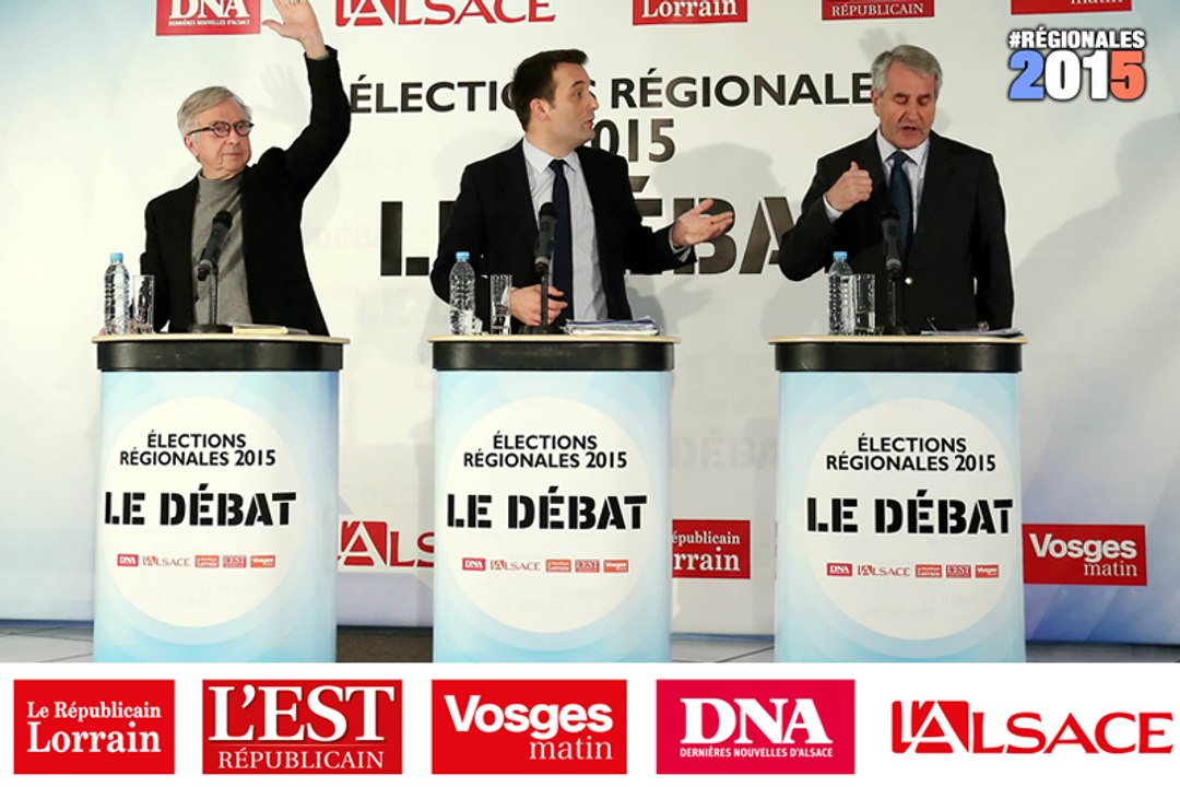Débat des Régionales en Acal : opposition de styles entre Masseret, Philippot et Richert