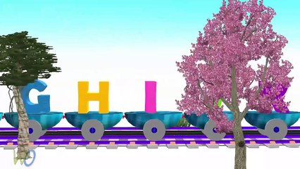 Alphabet Train Songs For Children | 2D Cartoon Kids Alphabet Song | Top Nursery Rhymes For