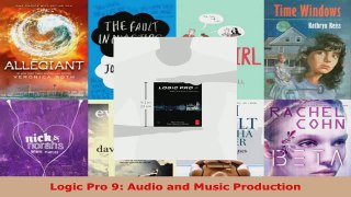 Read  Logic Pro 9 Audio and Music Production Ebook Free