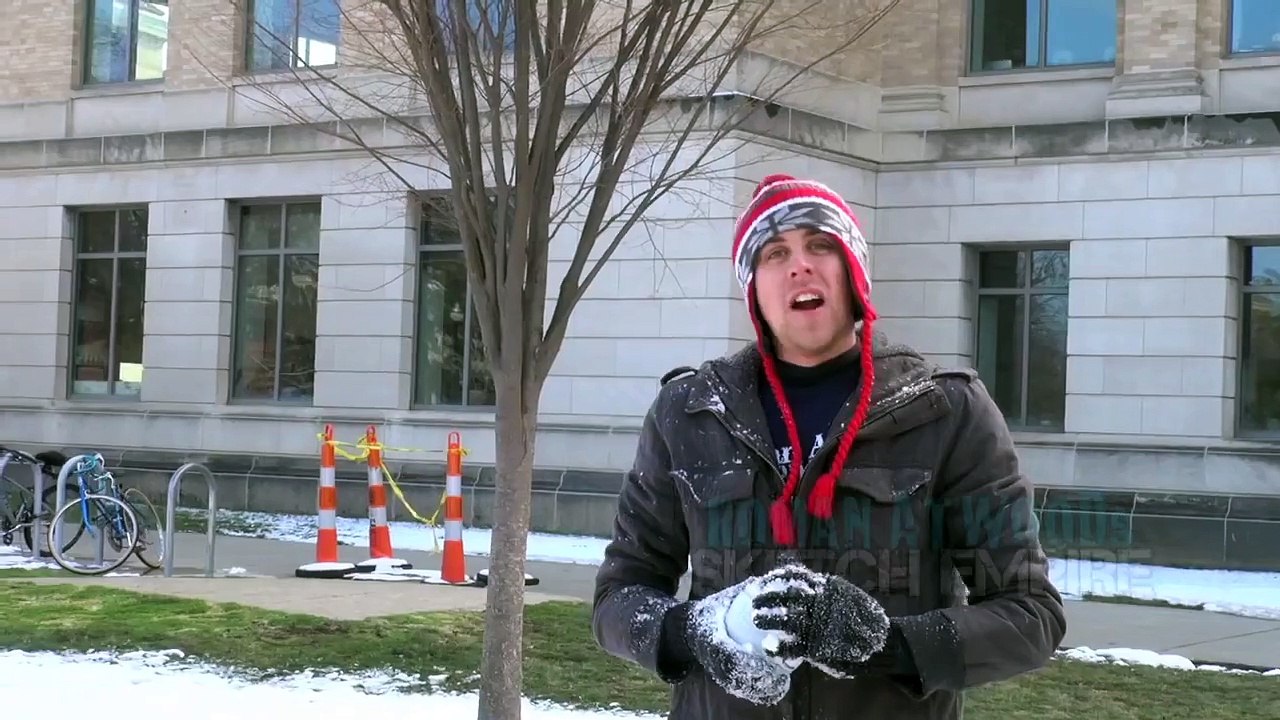 Crazy flying Snowball Prank!!