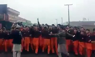 School Students Rally In Favor Of KPK Police In Charsada