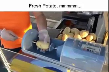 Une frite très originale... Machine énorme