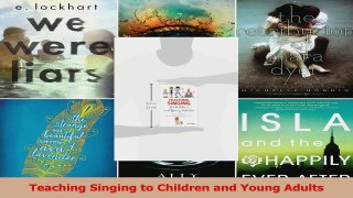 PDF Download  Teaching Singing to Children and Young Adults PDF Online