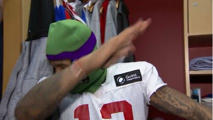Odell Beckham does Cam's dab dance