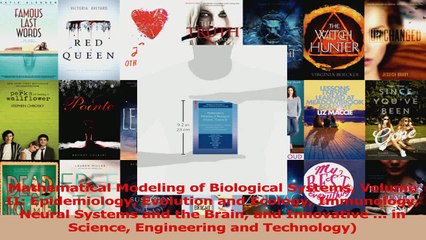 Mathematical Modeling of Biological Systems Volume II Epidemiology Evolution and Ecology Read Online