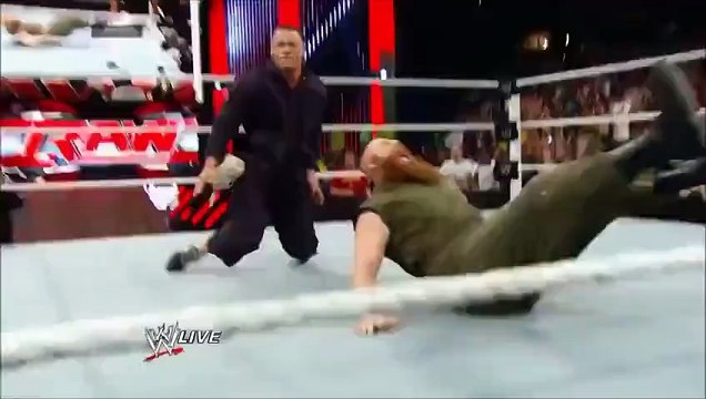 WWE John Cena Attacks The Wyatt Family