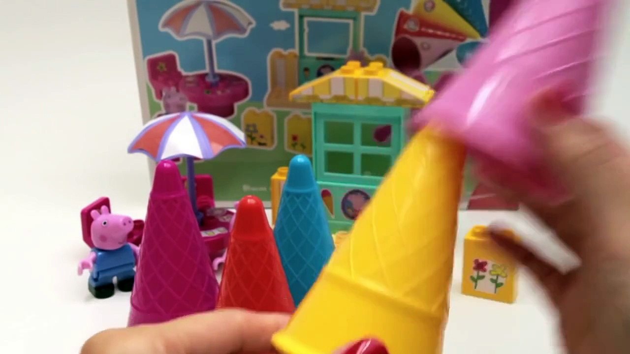 Peppa Pig Ice Cream Parlor Building Toys Play Doh Rainbow Ice Cream DIY La Heladería de