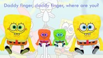 Sponge bob Finger Family Song Daddy Finger Nursery Rhymes Toys Full animated cartoon engli catoonTV!