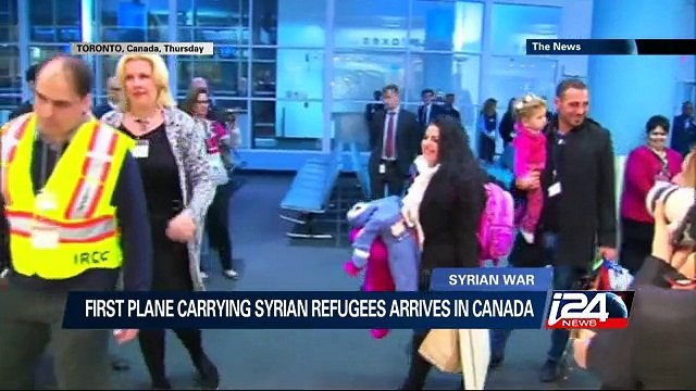 Trudeau welcomes first Syrian refugees