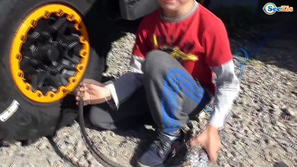 ✔ Квадроцикл BRP CAN-AM OUTLANDER MAX.Накачиваем и затягиваем колеса c Игорьком. Video for Boys ✔