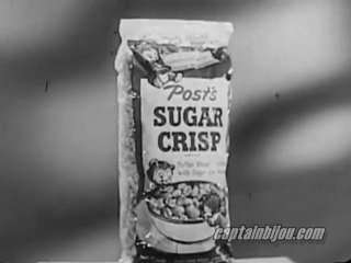 1950 SUGAR CRISP CEREAL COMMERCIAL - HOPPY