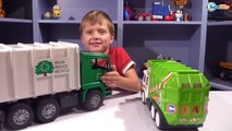 ✔ BRUDER & Dickie Toys Мусоровозы от Игорька. Тест Драйв Машинок - Garbage Truck Cars for Boys ✔