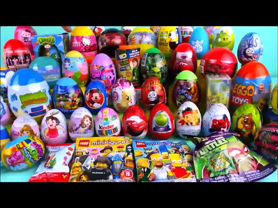 ---50 surprise eggs and surprise toys - YouTube