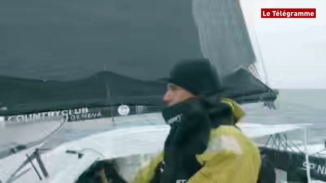 Trophée Jules Verne. Spindrift : invité Bertrand Piccard de Solar Impulse