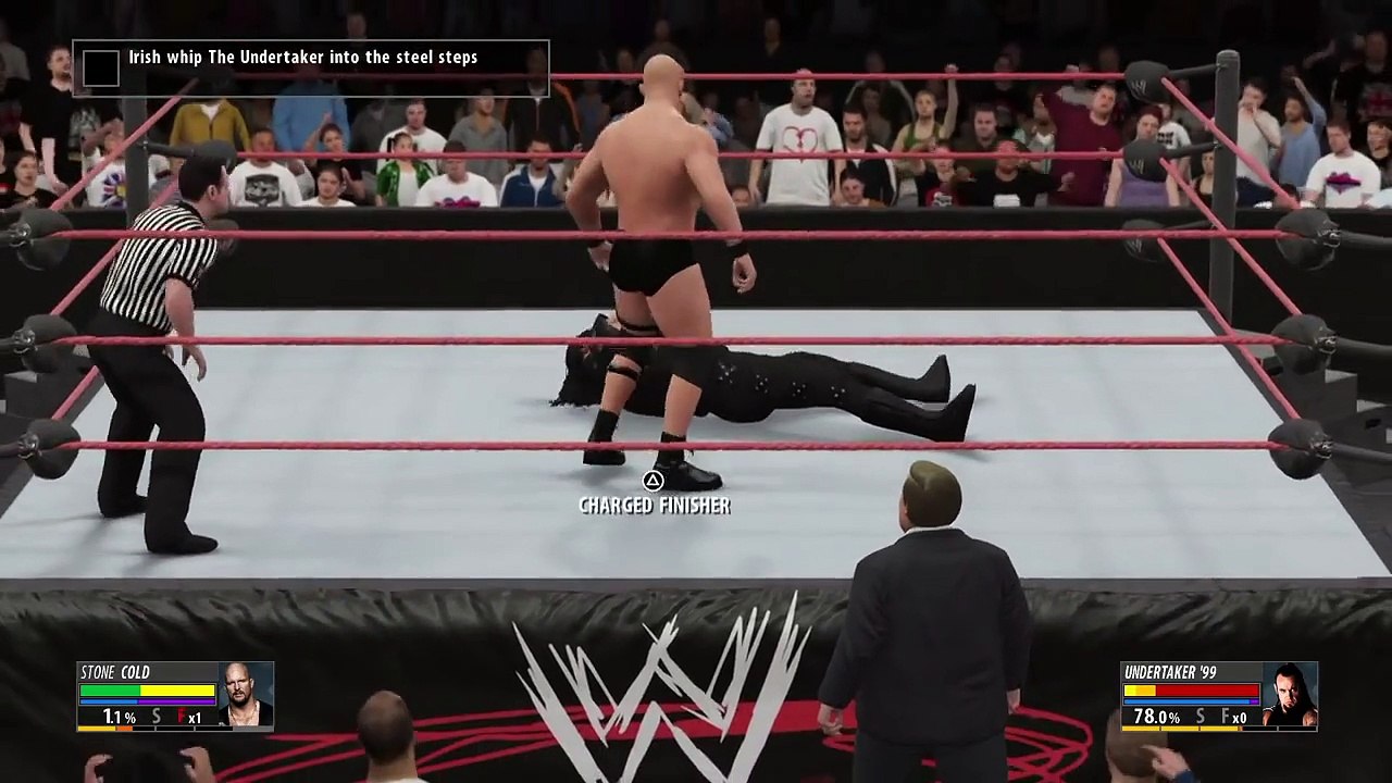 "Stone Cold" Steve Austin vs. Undertaker: WWE 2K16 2K Showcase walkthrough - Part 13