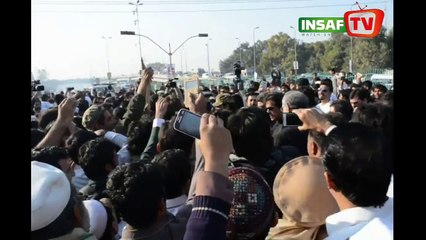 Imran Khan with the public of Peshawar without any security