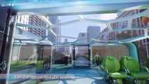 Incredible way of future transportation-Straddling Bus(3D bus)