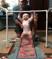 Baby Does Chin Ups