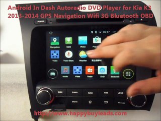 Download Video: Kia K3 Car Audio System Android DVD GPS Navigation Wifi