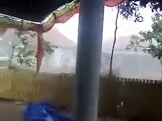 Rain storm stopped because of Azan