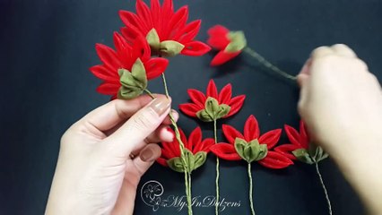 D.I.Y. Organza Tsumami Kanzashi Hair Comb Clip