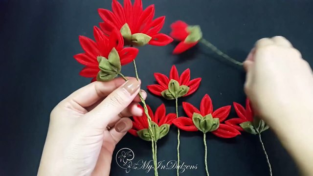 D.I.Y. Organza Tsumami Kanzashi Hair Comb Clip