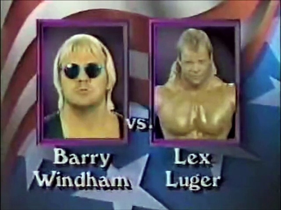 Lex Luger vs Barry Windham- Cage Match