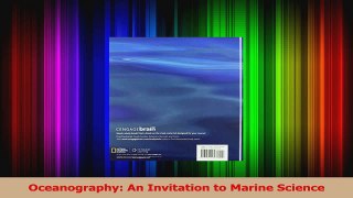Read  Oceanography An Invitation to Marine Science Ebook Free
